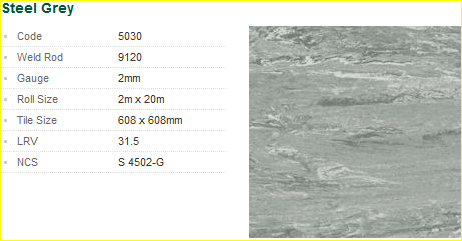 TATE / Kingspan FDEB – 600 X 600 X 42 mm Access Floor Panel – c/w Factory Bonded Polyflor SD Vinyl – 5030 Steel Grey