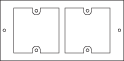 Metalfloor 1 Compartment Floor Box – MFB.001