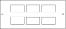 Metalfloor FBP.003 - 6 x LJ6C Plate 1 / 2 & 3 Compartment Floor Boxes
