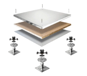 TATE / Kingspan RMG600 Simploc "Screw-Down" Steel Encapsulated Access Floor Panel - 600 x 600 x 31 mm - PSA Medium Grade