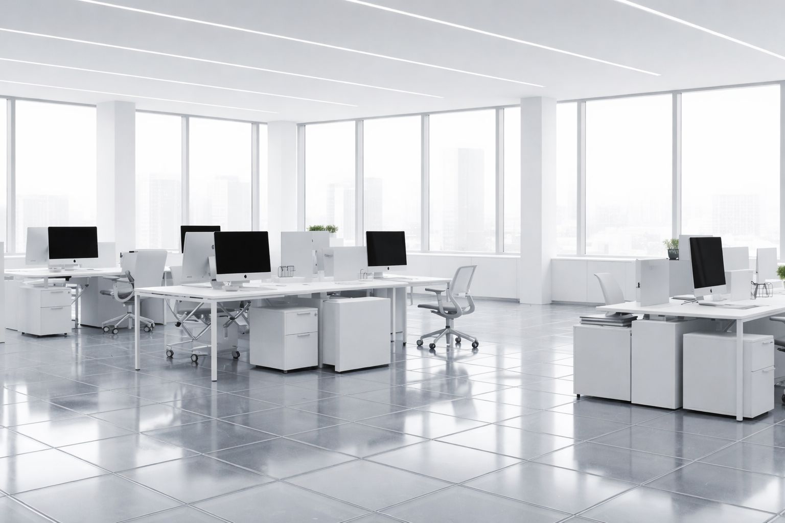 Professional access flooring installation
